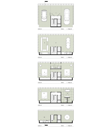 令人眩晕的悬崖屋设计-澳大利亚住房公司Modscape开发的悬崖屋,响应数家极端沿海地点的客户请求,顶楼有一个隐蔽的车库---酷图编号4