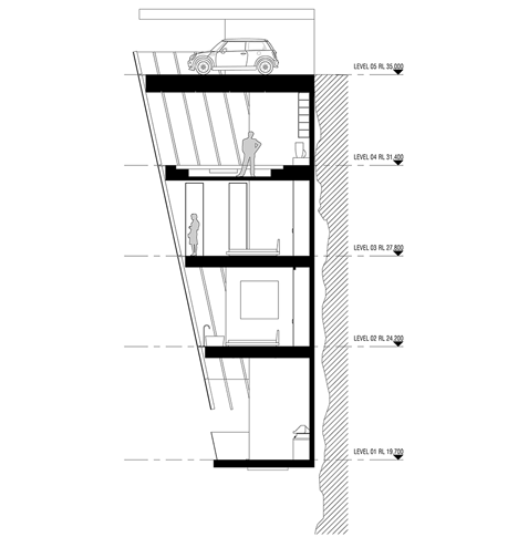 令人眩晕的悬崖屋设计-澳大利亚住房公司Modscape开发的悬崖屋,响应数家极端沿海地点的客户请求,顶楼有一个隐蔽的车库---酷图编号3