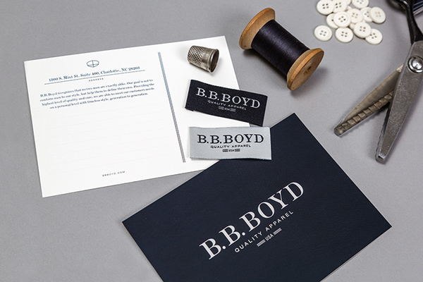 永恒的美感和传统的B.B. Boyd服装品牌设计-品牌标识采用了先进的排版系统,大胆又抽象的几何符号,精致色彩和独特象征---酷图编号1