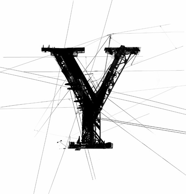 Garamond Powerline交叉电力线字母排版设计---酷图编号22