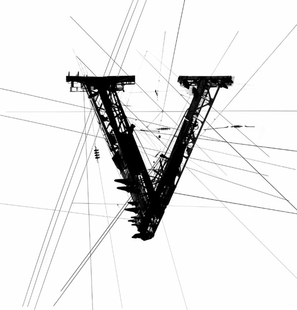 Garamond Powerline交叉电力线字母排版设计---酷图编号19