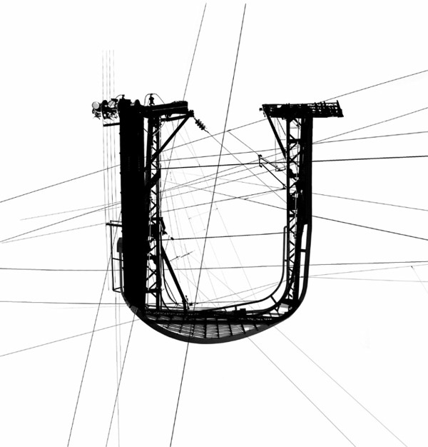 Garamond Powerline交叉电力线字母排版设计---酷图编号18
