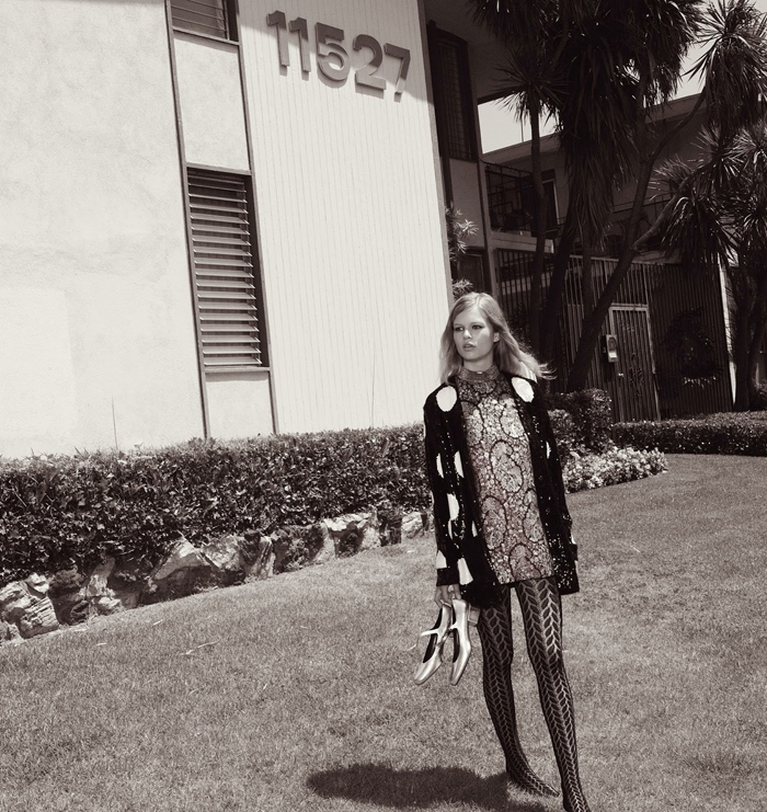 安娜尤尔斯格伦-VOGUE英国时尚2014年10月-简约“兽性”世界风---酷图编号8