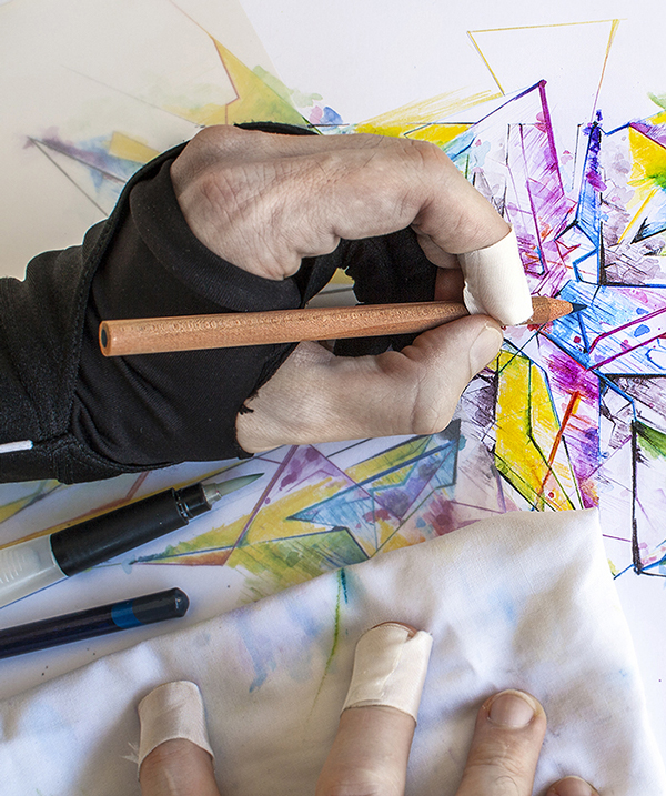 DERWENT-水溶性铅笔素描豹插画---酷图编号22