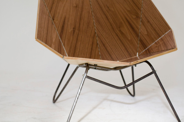 现代折纸般剪切折叠家具-灵感来自纸工艺,折叠简单的形状就可以创造凉爽雕塑形式---酷图编号8