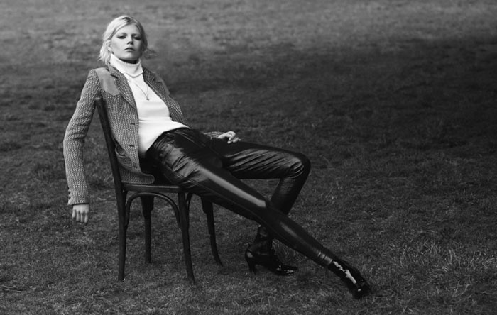 伊万・哈里-懒散的面料,高贵休闲的软单件-Vamp杂志封面黑白人像---酷图编号7