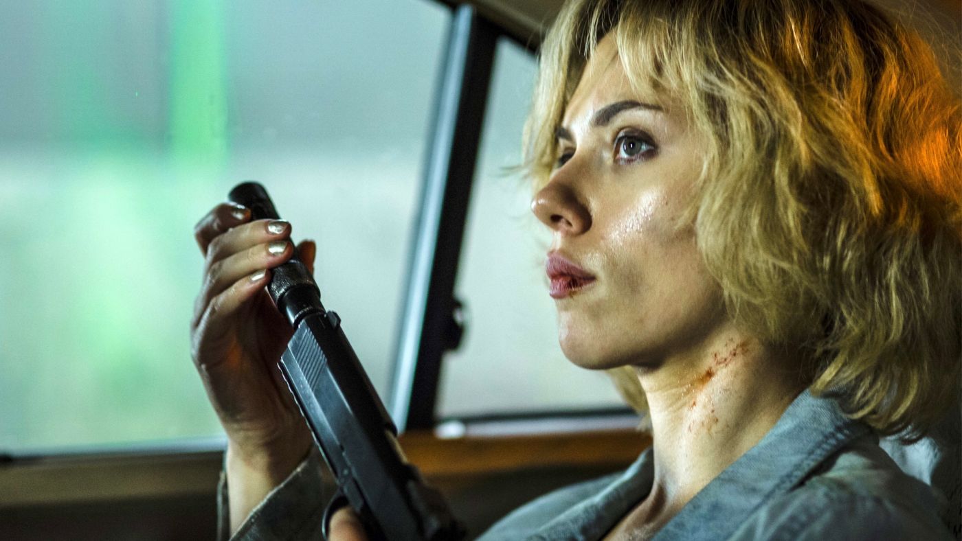 高清晰金发影星斯嘉丽・约翰逊超体Lucy壁纸下载图片