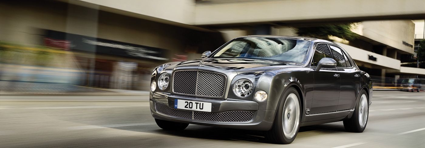 高清晰灰黑宾利Mulsanne慕尚汽车壁纸图片