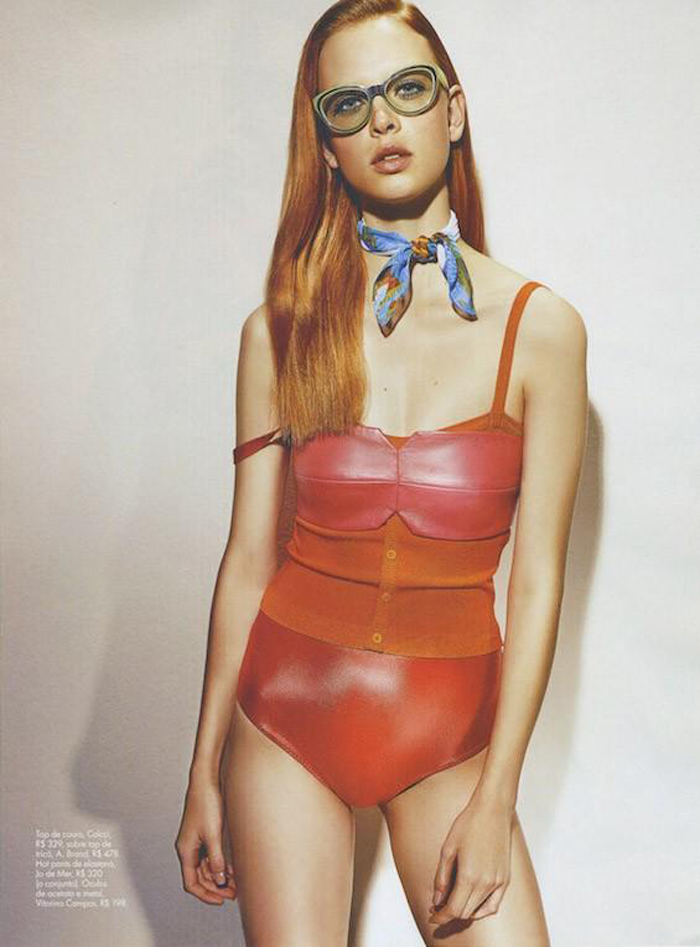 丹尼・威特-ELLE世界时装之苑巴西2014年9月-绚丽的大自然的鹦鹉色彩时装秀---酷图编号3