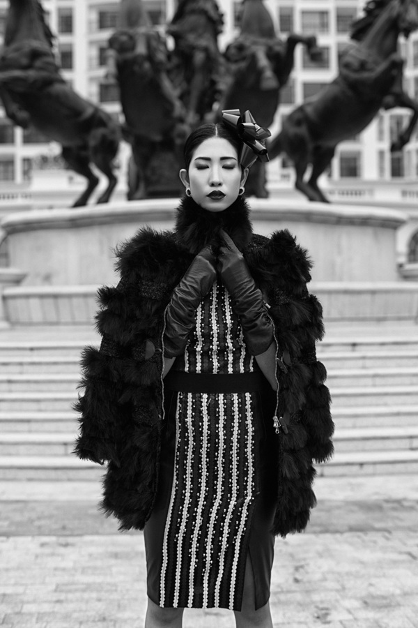 PARISIAN CHIC-SANHDIEU杂志-街拍人像秀---酷图编号5