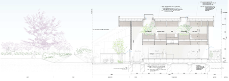 克敏佐佐木的家-半高壁网格的空间室内装饰-在日本冈崎爱知县,房子的下层有一个简单的布局,开放式的客厅和厨房中心,房间沿边缘窄,但上层的设计采用了一种更灵活的布局,为了满足13间客房的需求,同时保持它们相互开放,整个二楼被分成网格,由拱肩墙为界。---酷图编号1110275
