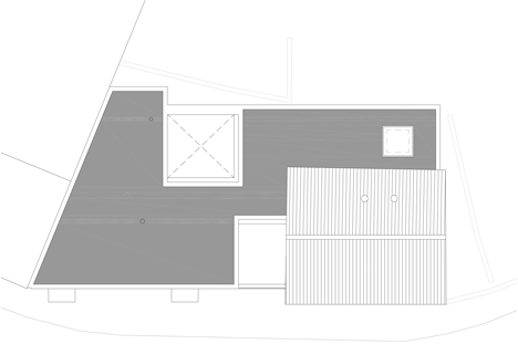 扩展的石头房子-位于葡萄牙,共260平方米,有一间玻璃的楼梯间,客厅厨房和车库位于整个建筑的一楼,带三间卧室和图书馆---酷图编号1111088