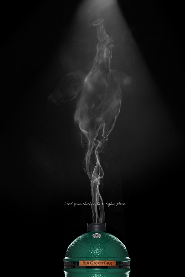 烟雾抽象艺术-Big Green Egg平面广告---酷图编号2
