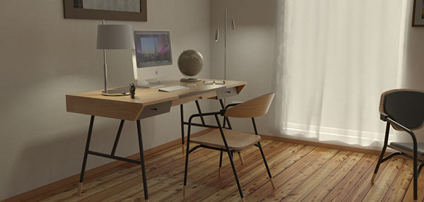 Holst Desk办公桌子---酷图编号1114895