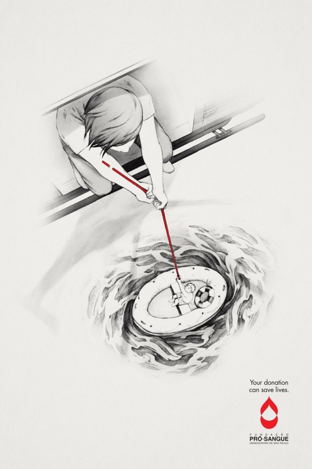 您的捐款可以挽救生命-亲血液基金会公益平面广告图片
