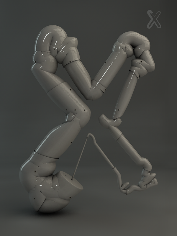 Grow typography-亮晶晶的水管字体设计---酷图编号22