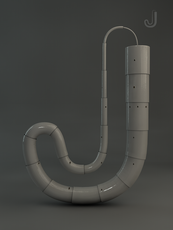 Grow typography-亮晶晶的水管字体设计---酷图编号15