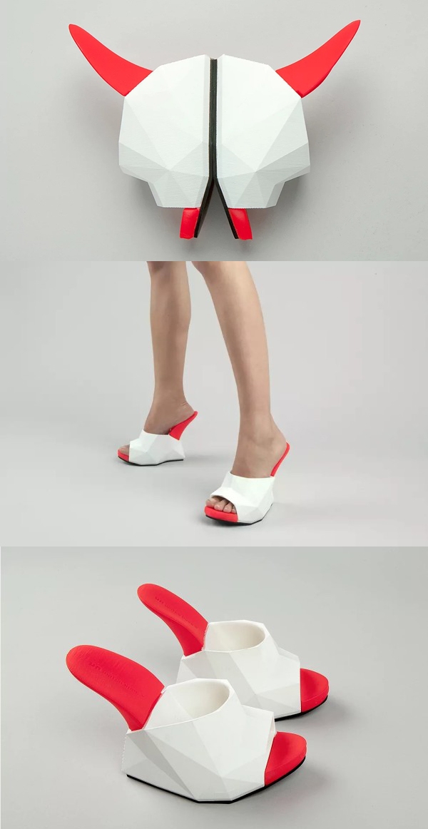 3D打印浮鞋-与众不同的脚架构,灵感来自大师Frank Gehry的古根海姆博物馆图片