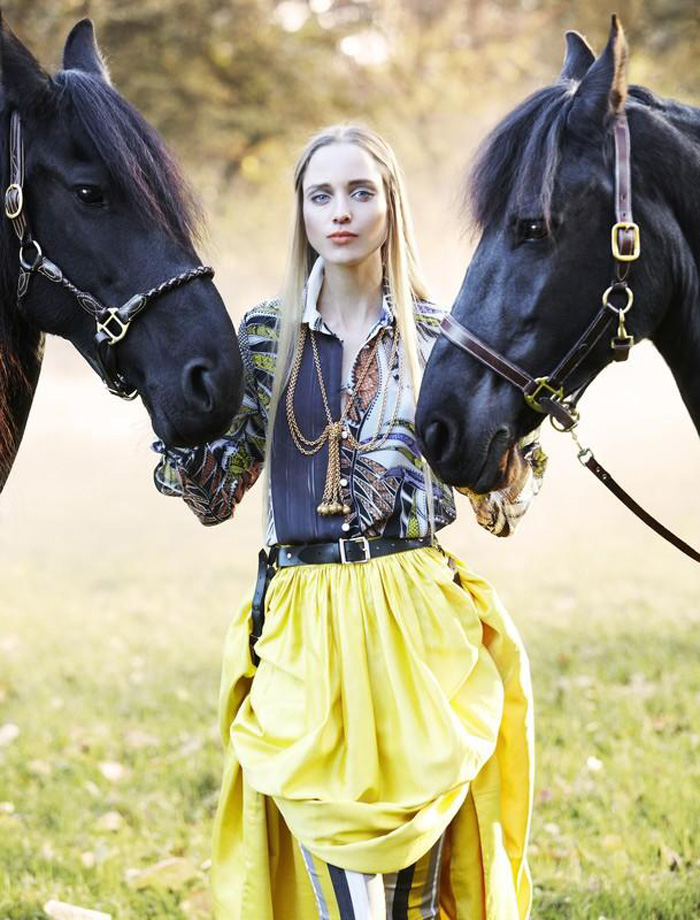 Mojeh杂志2015年1月-捕捉户外优雅的马术时尚精神---酷图编号2