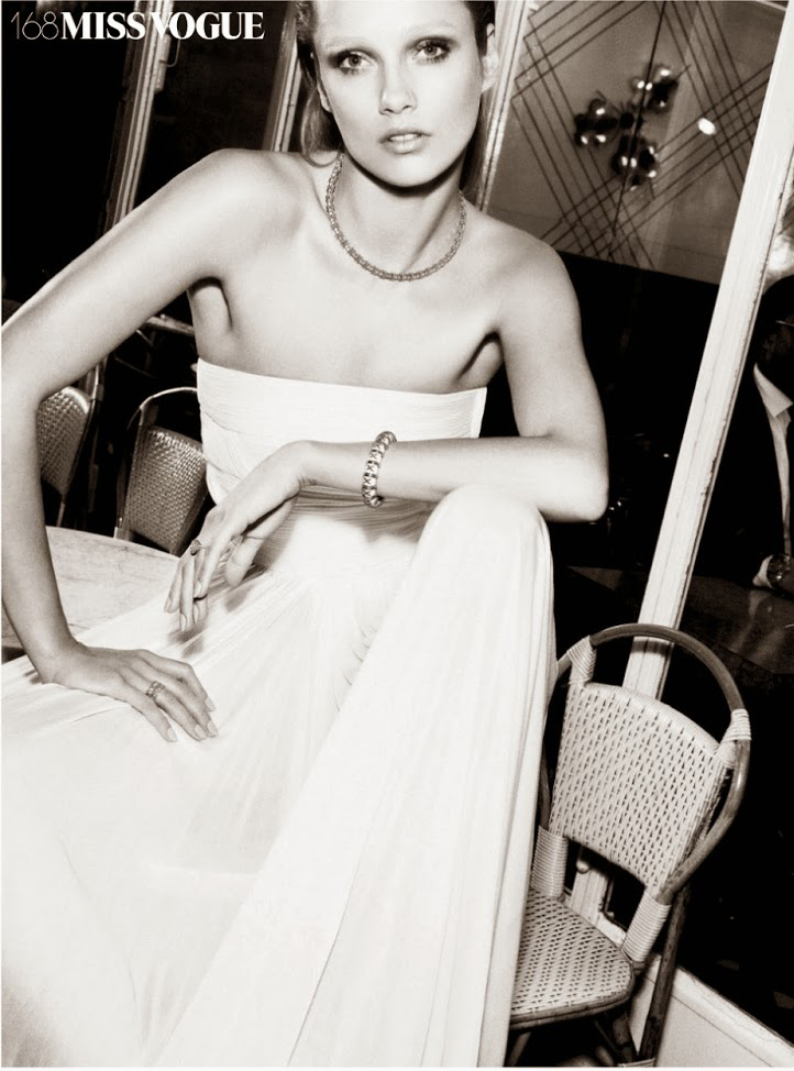 卡雯・佩特鲁-VOGUE时尚巴黎2015年2月-“白夜”风格的时尚魅力---酷图编号4