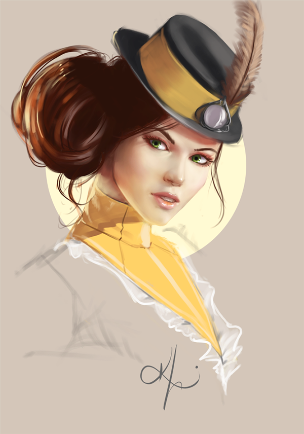 Switch It-少妇人像插画---酷图编号5