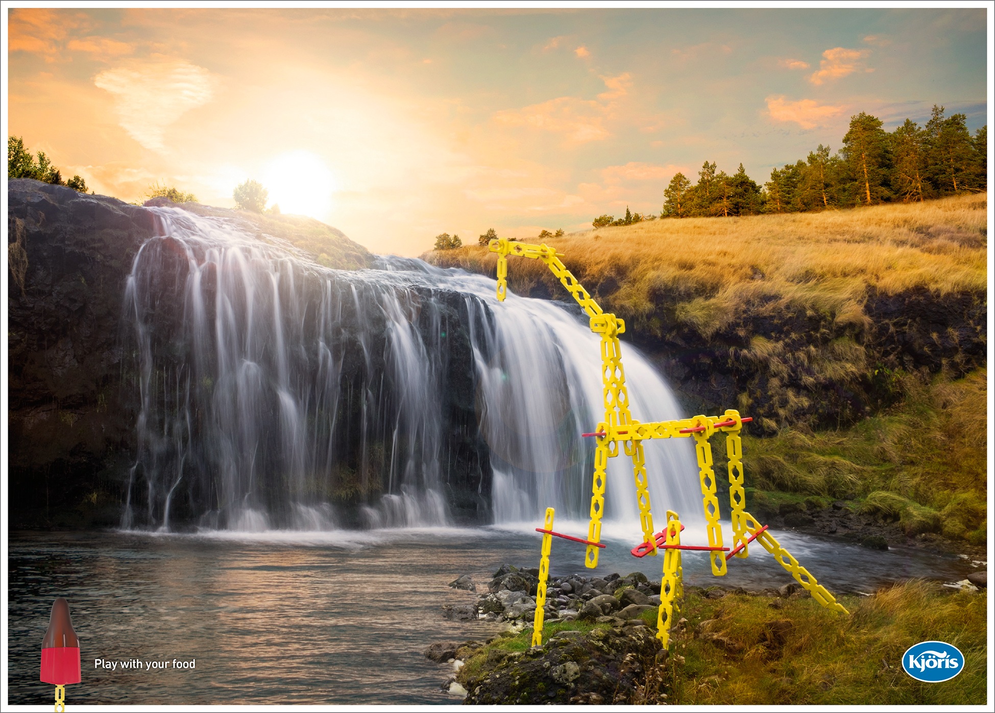 玩你的食物-冰岛Kjörís平面广告---酷图编号1