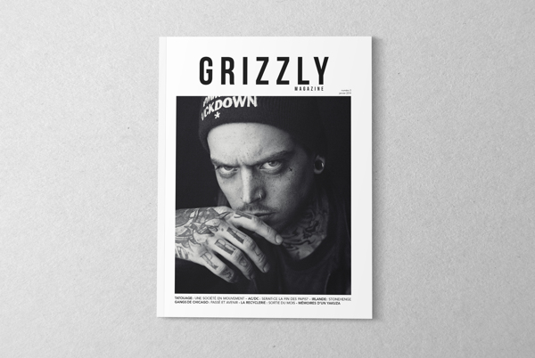 Grizzly Magazine灰熊杂志排版设计-为摇滚音乐节打造的融合了音乐,时尚和文化活动的设计---酷图编号11