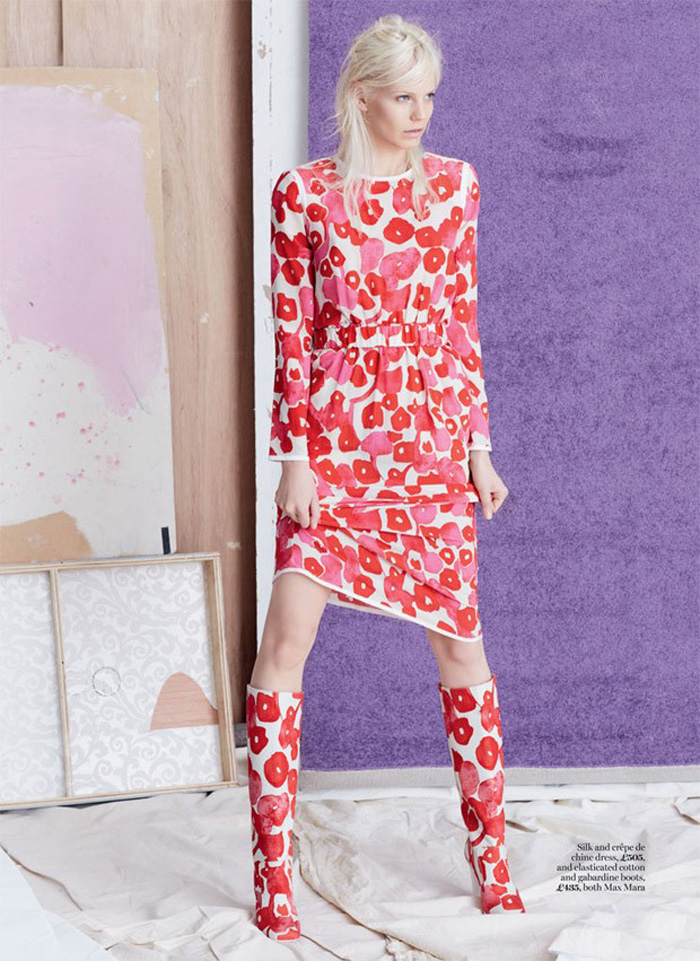 “游园会”-Marie Claire玛丽・克莱尔英国2015年4月-美妙花香,一个清新现代的外观,有活力的绽放---酷图编号3