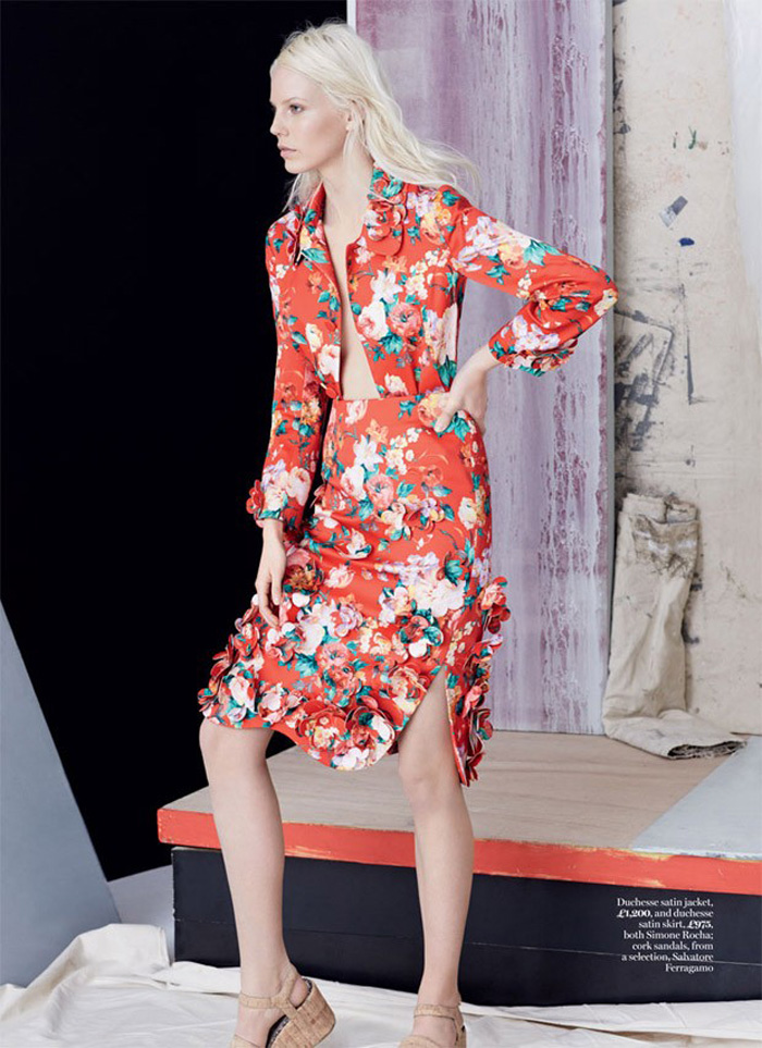 “游园会”-Marie Claire玛丽・克莱尔英国2015年4月-美妙花香,一个清新现代的外观,有活力的绽放---酷图编号1