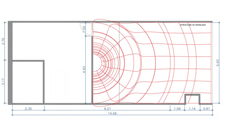 30000条红鞋带组成的天花板屋顶装饰-位于墨尔本,创造出一系列不同的曲线,设计的目的是用鲜艳的边缘来装饰巴西狂欢节---酷图编号1123638