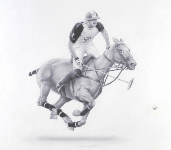 Polo Players-手绘骑士打高尔夫球插画设计---酷图编号1124372