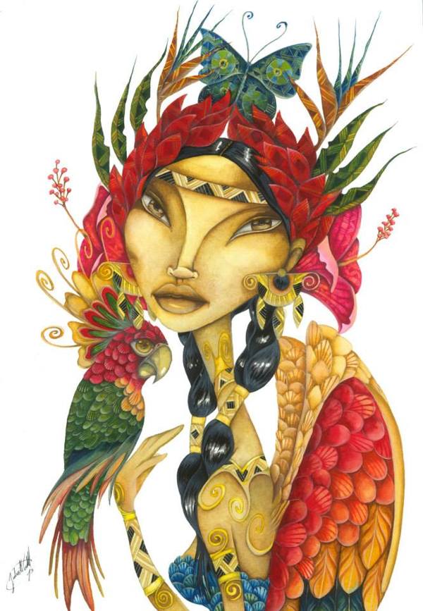 Caribean Illustrations-加勒比地区人物纪实插画---酷图编号1