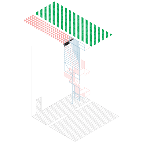 一个古老的渔民的小屋-在西西里岛附近,有一个雕塑般的楼梯,采用黑色金属框架支撑楼梯。木制包装盒和平台,楼梯连接酒店的两层楼,并提供屋顶露台俯瞰城市,熏黑的铁制成的细长方形,橡木胎面。---酷图编号11