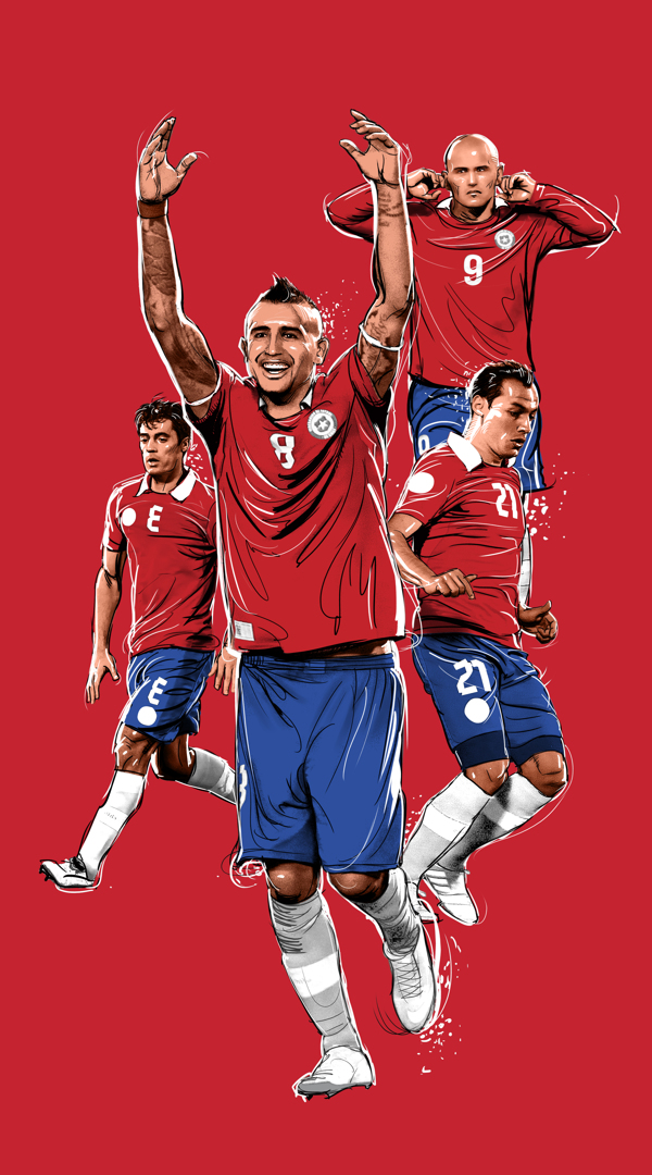 世界杯巴西足球插画---酷图编号1