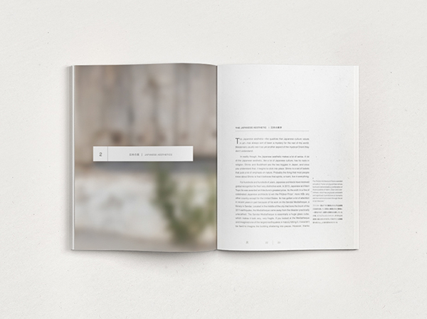 日本现代-灰/Gray建筑书籍宣传册设计-通过书籍可以了解他们创造简约美学的结构能力,探索日本禅宗概念和谐周围环境---酷图编号6