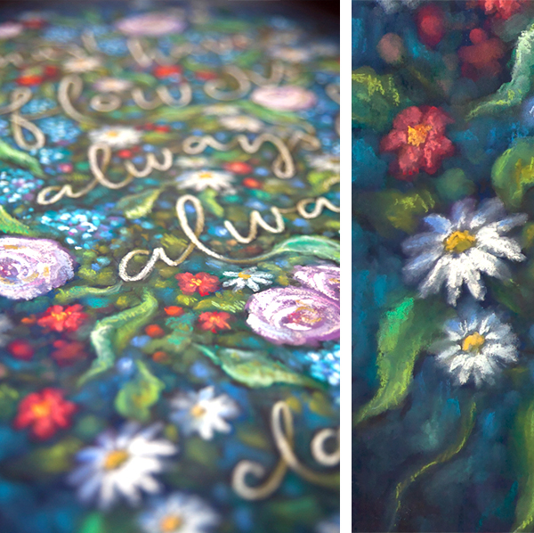 Claude Monet Chalkboard-粉笔手绘黑板涂鸦插画欣赏---酷图编号8