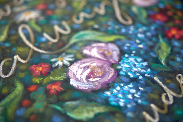 Claude Monet Chalkboard-粉笔手绘黑板涂鸦插画欣赏---酷图编号2