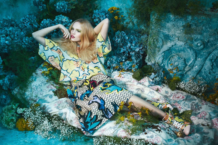 路易莎-Glamour魅力意大利2015年4月-现代时尚洛可可风格的视觉魅力---酷图编号3