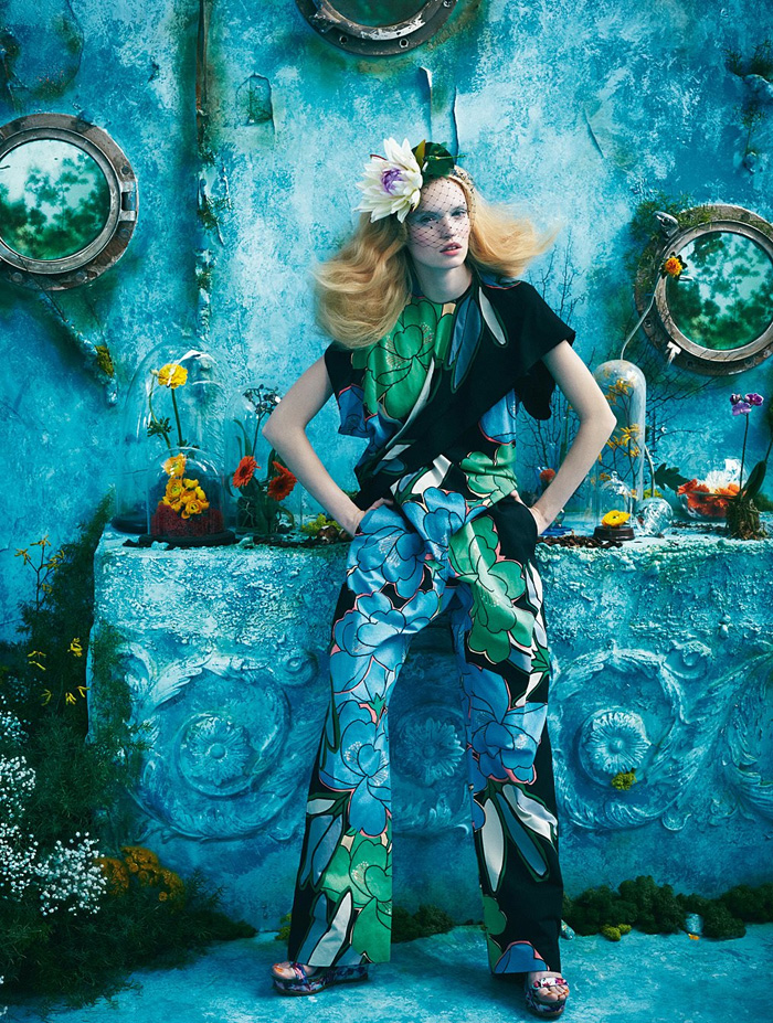 路易莎-Glamour魅力意大利2015年4月-现代时尚洛可可风格的视觉魅力---酷图编号1