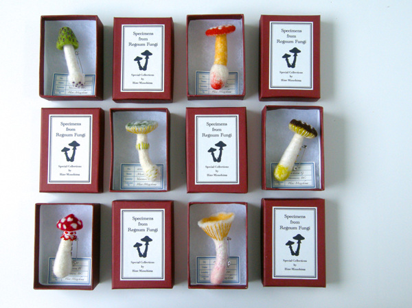 Mushroom Brooches-针织毛线蘑菇胸针---酷图编号4