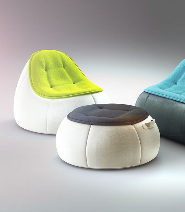 PUFFi-轻袋沙发床-里面装满泡沫塑料颗粒---酷图编号1132108
