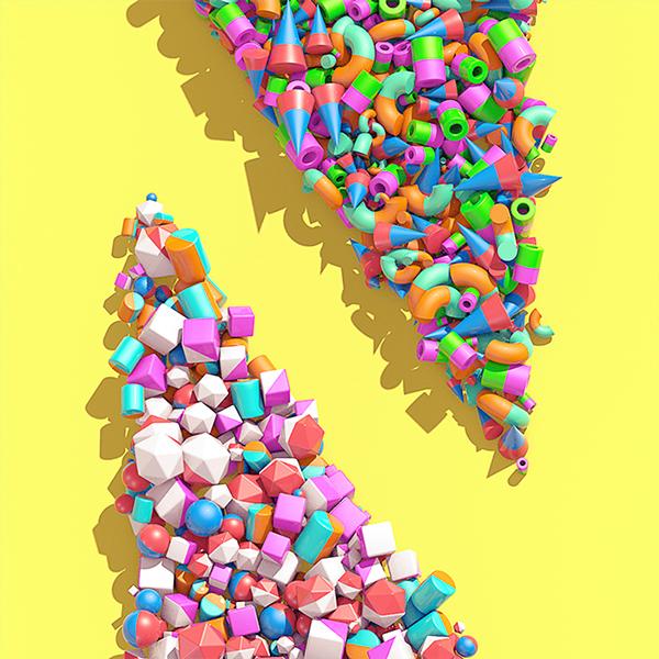 #36DAYSOFTYPE 2015-概念3D数字字母设计---酷图编号2
