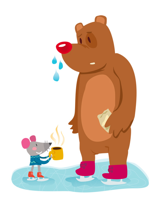 孩子们的动物卡通画illustratio集合---酷图编号18