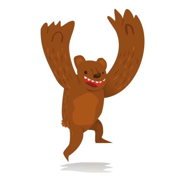 孩子们的动物卡通画illustratio集合---酷图编号17