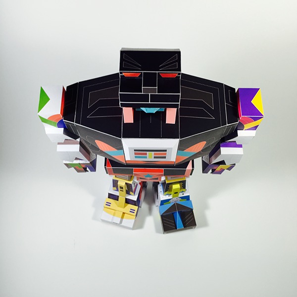 Ginnika纸雕博览会-战神金刚纸雕玩具---酷图编号2