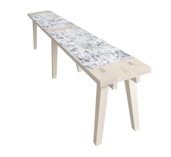 Eskayel与丹麦公司合作开发新的家具收藏-每款都有梦幻般抽象的图案,全部采用枫木,白橡材料,手工制作---酷图编号1135459