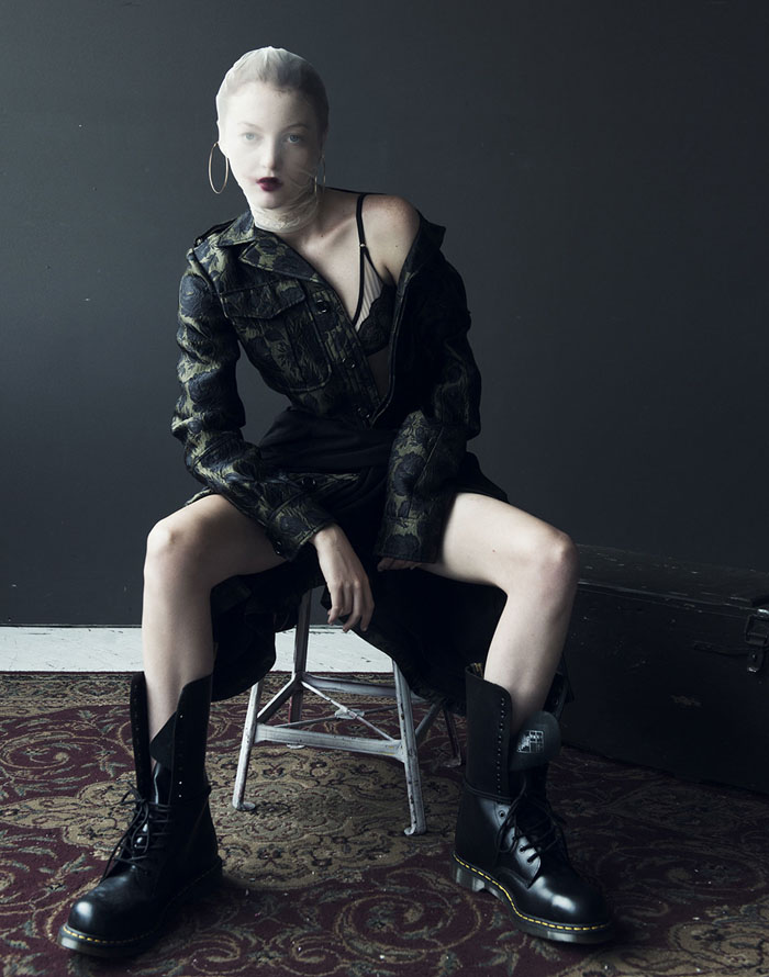 劳拉・汉森西姆斯-W杂志2015年7月-前卫和叛逆的丝袜蒙面人---酷图编号2