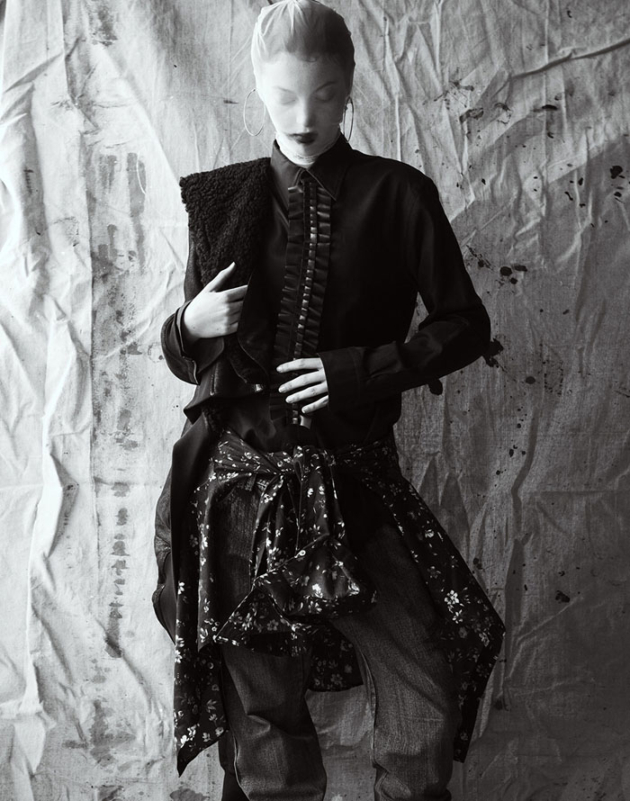 劳拉・汉森西姆斯-W杂志2015年7月-前卫和叛逆的丝袜蒙面人---酷图编号1