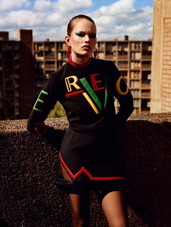 安娜尤尔斯-VOGUE时尚英国2015年9月-时髦激烈的人像---酷图编号6