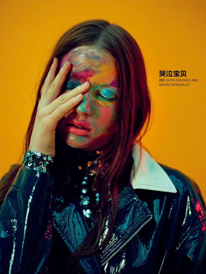 NUMERO中国2015年8月-脸部绘画时尚人像---酷图编号10